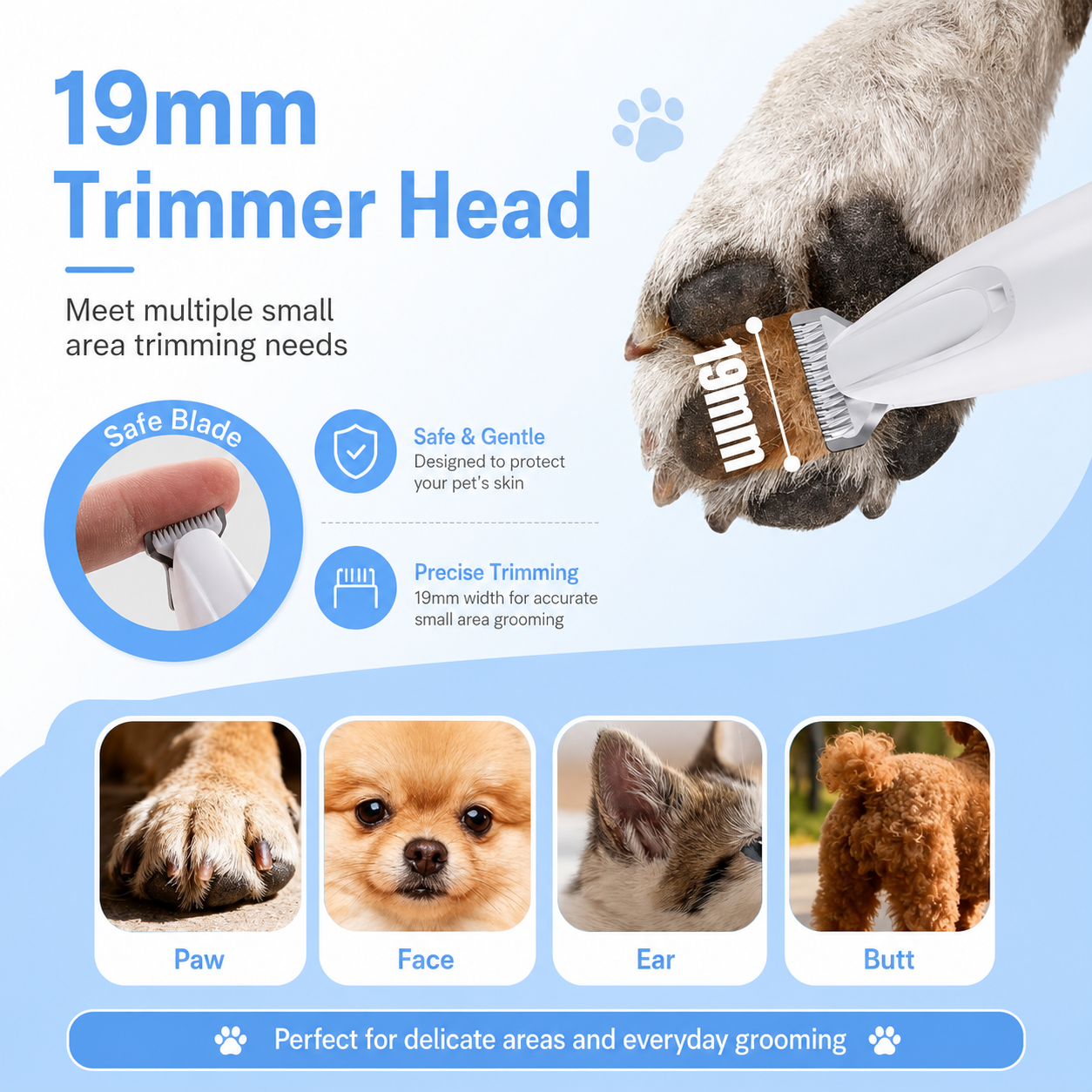 PawCred™ 2-in-1 Pet Grooming Kit – Nail Grinder & Paw Trimmer